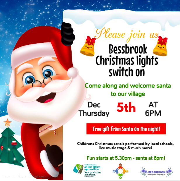 Bessbrook Christmas Lights Switch On